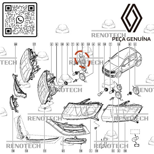 260290441R--TAMPA-DA-LAMPADA-DO-FAROL-SAN-II-LOG-II