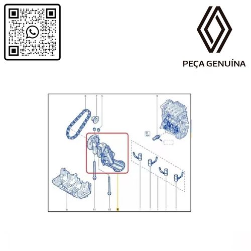 150106249RBOMBA-DE-OLEO-22-DENTES---MOTOR-1.6-16V-K4M---CLIO-II---MEGANE---SCENIC---KANGOO---DUSTER