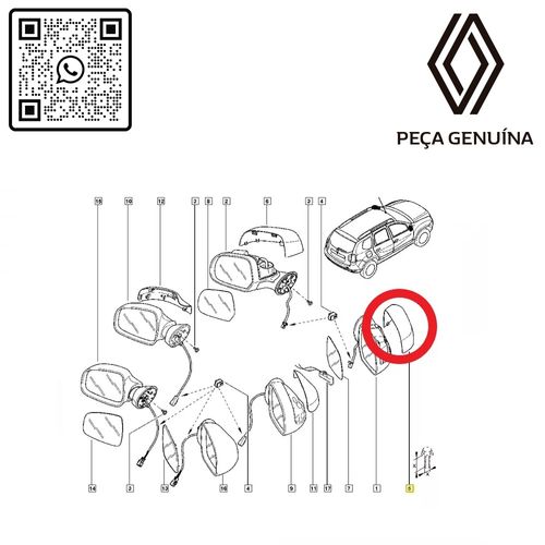 963741854RCAPA DO RETROVISOR DIREITO - DUSTER 2021 EM DIANTE 963741854RCAPA DO RETROVISOR DIREITO - DUSTER 2021 EM DIANTE