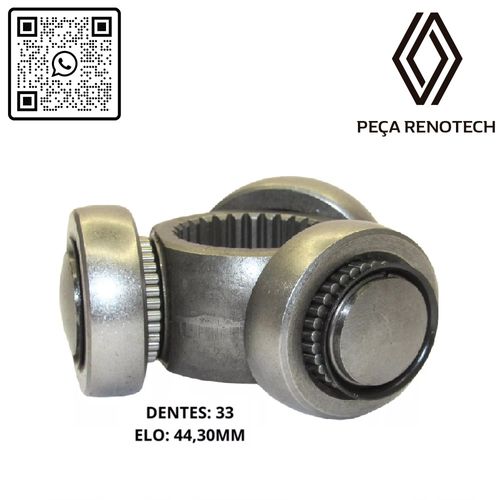 8200332234TRIZETA-DO-SEMI-EIXO-33-DENTES--DIAMETRO-DO-ELO-44.3MM----MOTOR-2.0---DUSTER---OROCH---JEEP-COMPASS