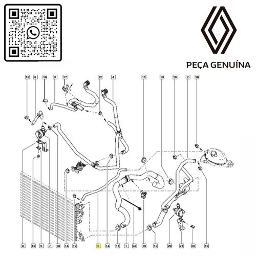 217410014RMANGUEIRA-FINA-DE-RETORNO-DO-VASO-DE-EXPANSAO---MOTOR-2.3-16V-M9T---MASTER 217410014RMANGUEIRA-FINA-DE-RETORNO-DO-VASO-DE-EXPANSAO---MOTOR-2.3-16V-M9T---MASTER