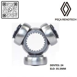 8200242224TRIZETADOSEMIEIXO24DENTESDIAMETRODOELO355MMFLUENCECVTTURBO