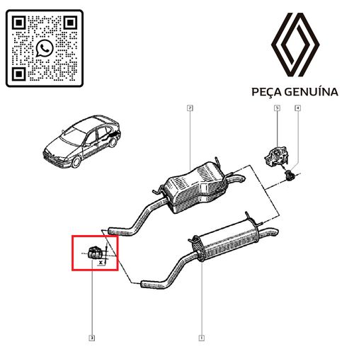 RN-661295-8200661295-ABRACADEIRA-DE-LIGACAO-DO-ESCAP.-MOT-1.6-CL2-KAN-SAN-LOG-DUS-MEG-II