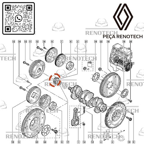 RN-945035-I-8200945035-POLIA-DENTADA-DO-VIRAB.-MOT-1.6-8V-K7M-LOG-SAN-