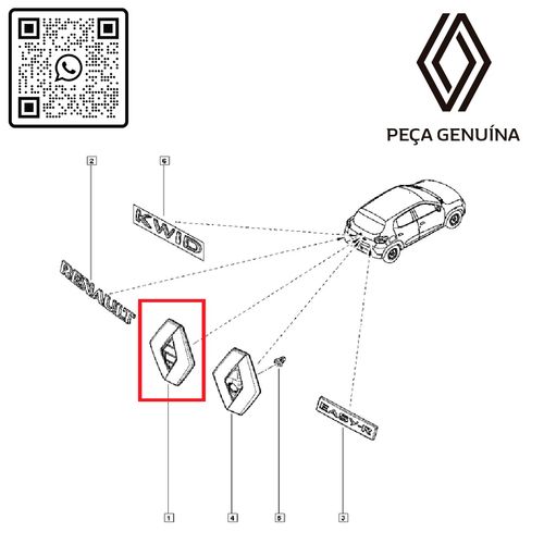RN-98600R-908898600R-EMBLEMA--SIMBOLO--RENAULT-DA-TAMPA-TRASEIRA---KWID
