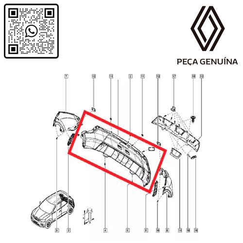 RN-24632R-850224632R-PARACHOQUE-TRASEIRO-KWID-16-21 RN-24632R-850224632R-PARACHOQUE-TRASEIRO-KWID-16-21