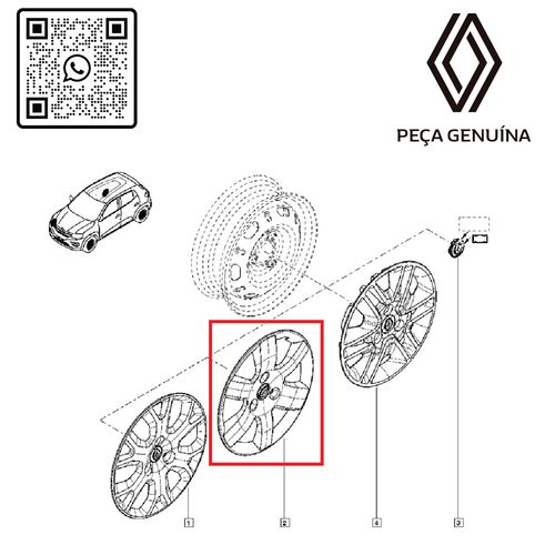 RN-56203R-403156203R-CALOTA-ARO-14--3-FUROS--KWID-MOD.-RDIF01 RN-56203R-403156203R-CALOTA-ARO-14--3-FUROS--KWID-MOD.-RDIF01