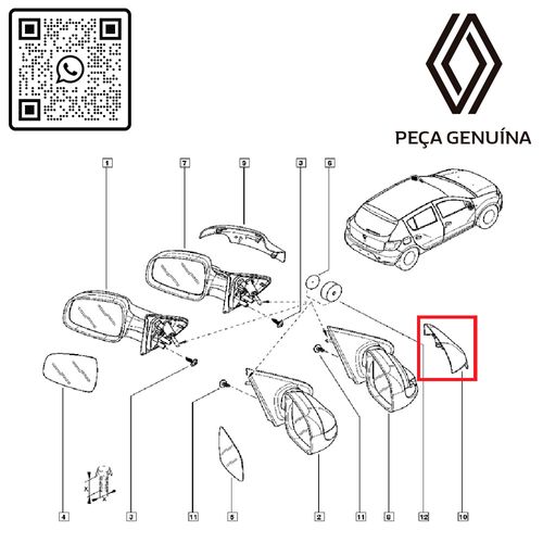 RN-43817R-963743817R-Capa-Do-Retrovisor-Manual-Direito-Novo-Logan-15-A-18 RN-43817R-963743817R-Capa-Do-Retrovisor-Manual-Direito-Novo-Logan-15-A-18