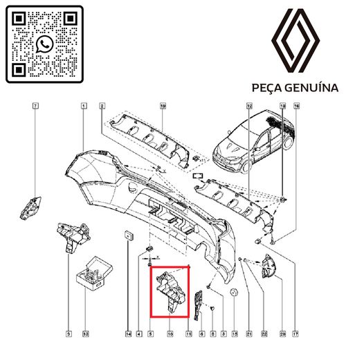 RN-735454-8200735454-Absorvedor-Impacto-Traseiro-Esquerdo-Sandero-2008-A-2013 RN-735454-8200735454-Absorvedor-Impacto-Traseiro-Esquerdo-Sandero-2008-A-2013