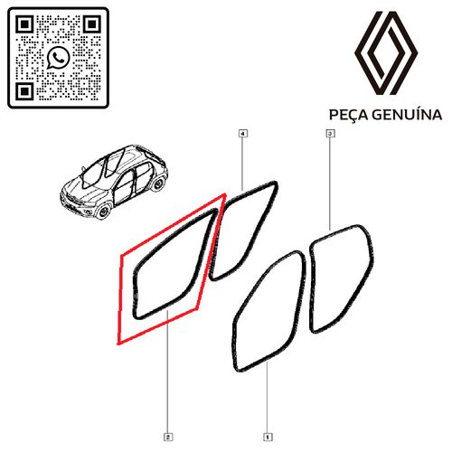 RN-33086R-808333086R-BORRACHA-DE-PORTA-KWID RN-33086R-808333086R-BORRACHA-DE-PORTA-KWID