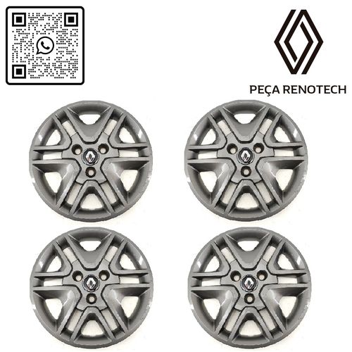 RN-54921R-PGX-403154921R-CALOTA-GRAFITE-KWID-2018-20-ARO-14-CUBO-PADRAO-FIX-PARAF--x4-