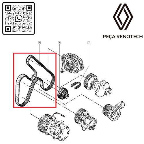 RN-857070-PN-7700857070-CORREIA-DO-ALTER.-SCE-MEG-LAG-2.0-8V-F3R-6PK1660 RN-857070-PN-7700857070-CORREIA-DO-ALTER.-SCE-MEG-LAG-2.0-8V-F3R-6PK1660