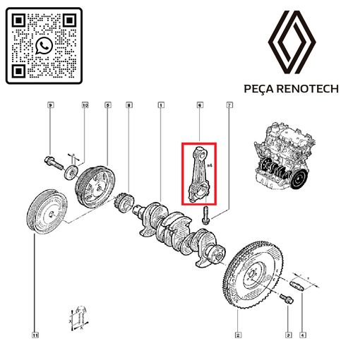 RN-469247-P-7701469247-BIELA-DO-MOTOR-D7D-D4D-1.0-8-16V--UNIDADE- RN-469247-P-7701469247-BIELA-DO-MOTOR-D7D-D4D-1.0-8-16V--UNIDADE-