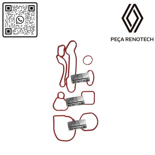GM-1240164-X-1240164-Kit-Junta-Trocador-Calor-Oleo-Cruze-Tracker-1.8