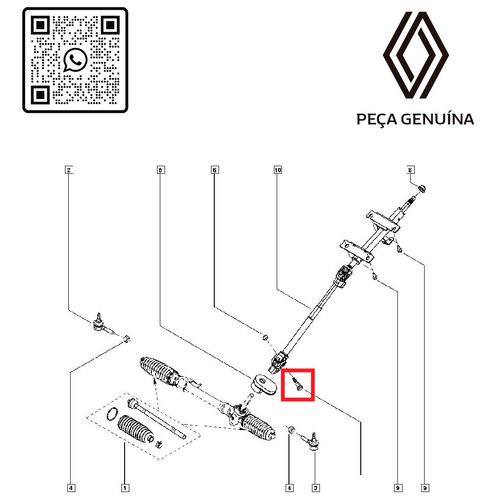 RN-55142R-489355142R-Parafuso-Coluna-Direcao-Renault-Kwid