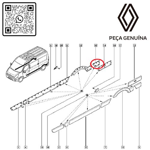 RN-36178R-768F36178R-Friso-Traseiro-Direito-Original-Renaul-Master-2.3-2012--2022 RN-36178R-768F36178R-Friso-Traseiro-Direito-Original-Renaul-Master-2.3-2012--2022