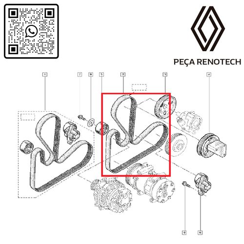 RN-356268-PN-8200356268-CORREIA-DO-ALT.-LOG-SAN-1.6-16V-Com-AC-E-DH-6pk1815-da-dire