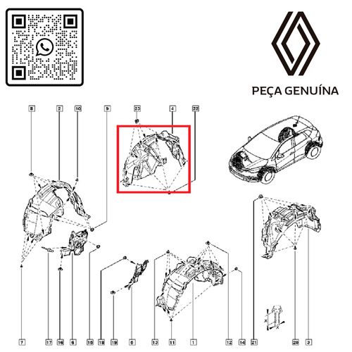 RN-12189R-638412189R-Parabarro-Dianteiro-Esquerdo-Captur-2017-A-2021-Renault RN-12189R-638412189R-Parabarro-Dianteiro-Esquerdo-Captur-2017-A-2021-Renault