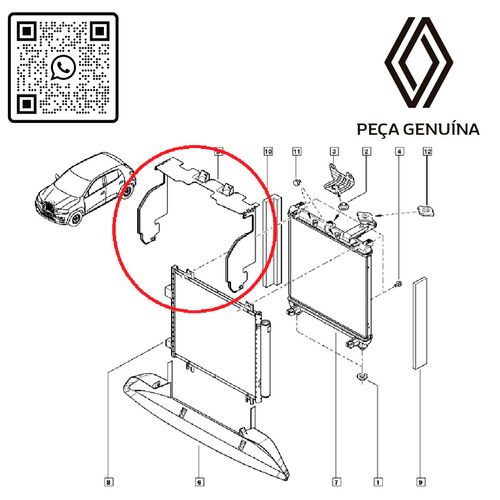 RN-63673R-214763673R-Defletor-Superior-Radiador-Renault-Kwid RN-63673R-214763673R-Defletor-Superior-Radiador-Renault-Kwid