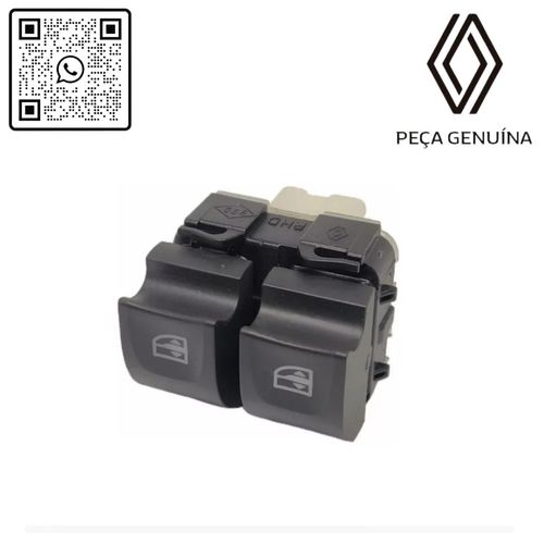 RN-12588R	254112588R	Botao-Vidro-Eletrico--duplo--Renault-Sandero
