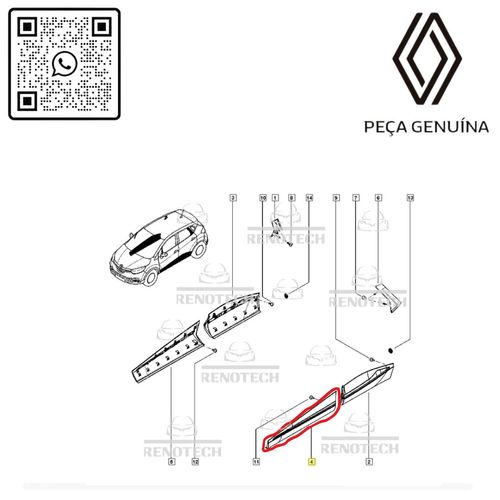 RN-18874R	808218874R	Friso-Porta-Dianteira-Esquerda-Renault-Captur-2017-Em-Diante