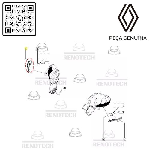 RN-04623R	261604623R	Pisca-Retrovisor-Direito-Original-Captur-2018