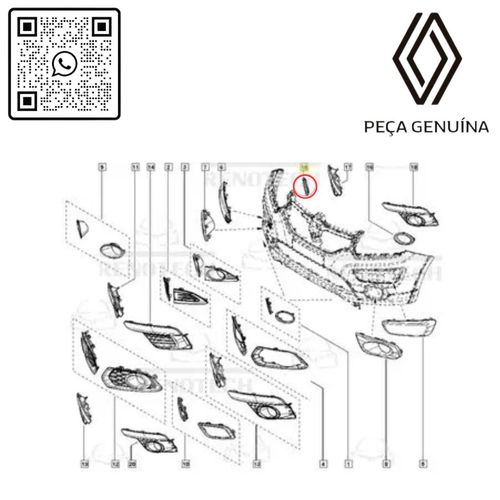 RN22765R	261A22765R	AroPretoMolduraMilhaDireitoSandero2021