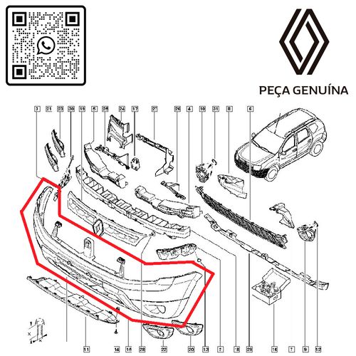 RN-29089R-620229089R-Parachoque-Dianteiro-Renault-Duster