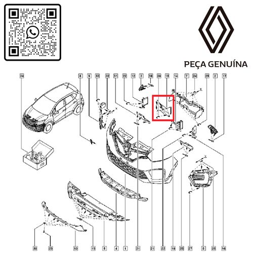 RN-29733R-623129733R-Defletor-De-Ar-Do-Parachoque-Dianteiro-Renault-Captur RN-29733R-623129733R-Defletor-De-Ar-Do-Parachoque-Dianteiro-Renault-Captur