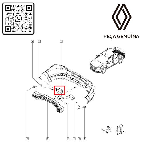 RN-22902R-850922902R-Absorvedor-D-impacto-Parachoque-T-d-Renault-Logan-Original