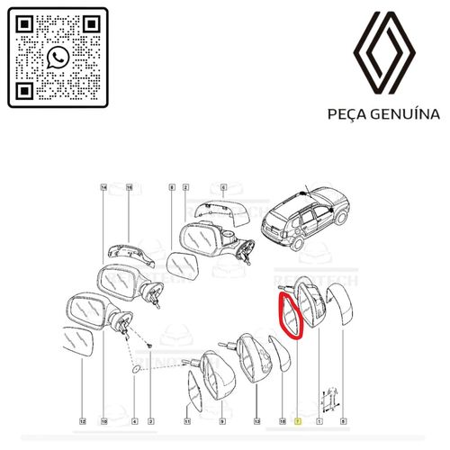 RN53260R	963653260R	EspelhoRetrovisorDireitoRenault RN53260R	963653260R	EspelhoRetrovisorDireitoRenault