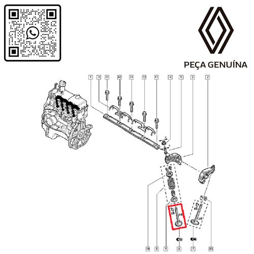 RN-552204-6001552204-Valvulas-Sandero-Logan-1.6-4-Unidades-2007-2011 RN-552204-6001552204-Valvulas-Sandero-Logan-1.6-4-Unidades-2007-2011