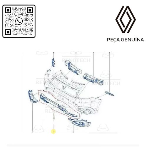 RN-733853	7711733853	Protecao-Frontal-Bumper-Original-Renault-Duster RN-733853	7711733853	Protecao-Frontal-Bumper-Original-Renault-Duster