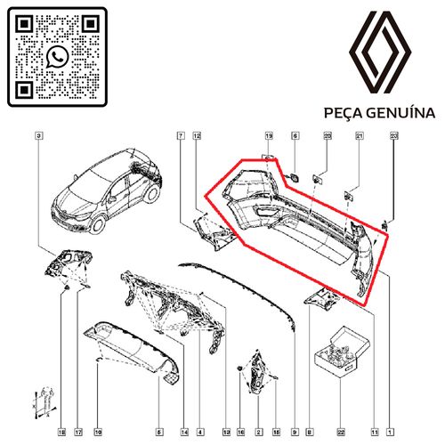 RN-25556R-620925556R-Absorvedor-Impacto-Parachoque-Dianteiro-Renault-Captur RN-25556R-620925556R-Absorvedor-Impacto-Parachoque-Dianteiro-Renault-Captur