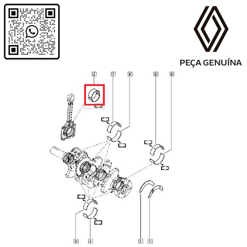 RN-19823R-121119823R-Bronzina-De-Biela-Original-Renault-Kwid-2018-2019 RN-19823R-121119823R-Bronzina-De-Biela-Original-Renault-Kwid-2018-2019