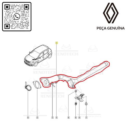 RN-06496R	200106496R	Catalisador-Escapamento-Logan-Sandero-2014...