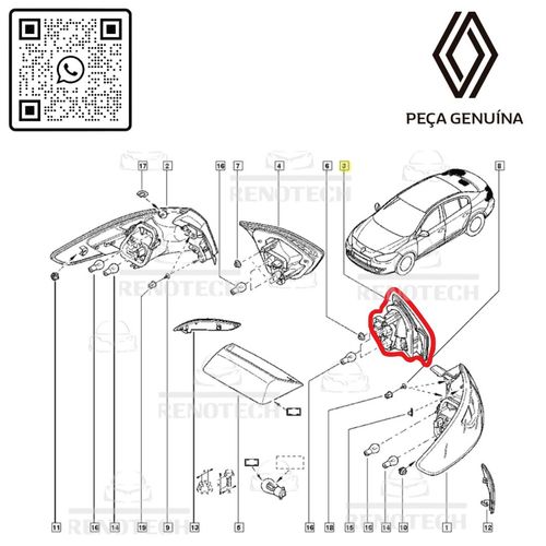 RN-54657R	265554657R	Lanterna-Traseira-Lado-Esquerdo-Renault-Fluence