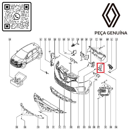 RN-75274R-628175274R-Defletor-De-Ar-Do-Parachoque-Dianteiro-Original-Captur-Renault RN-75274R-628175274R-Defletor-De-Ar-Do-Parachoque-Dianteiro-Original-Captur-Renault