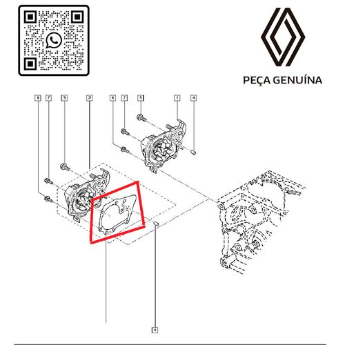RN-47770R-210147770R-JUNTA-DA-BOMBA-DE-AGUA-MOT-K4M-1.6-16V-K7M-1.6-8V-12...