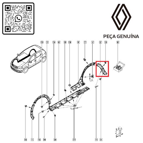 RN-62644R-850762644R-MOLDURA-PLASTICA-DO-PARALAMAS RN-62644R-850762644R-MOLDURA-PLASTICA-DO-PARALAMAS