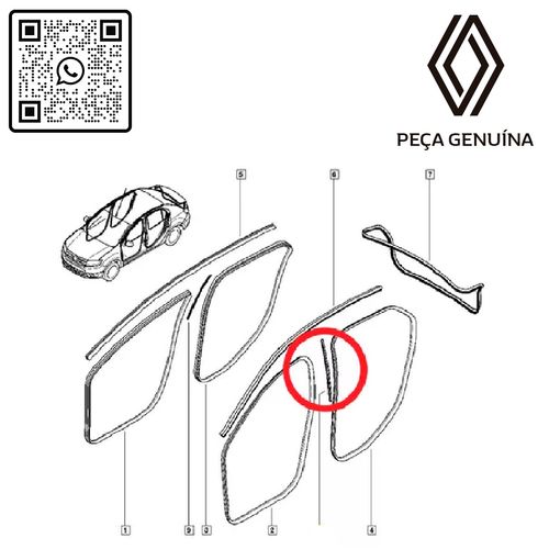RN-77486R-828377486R-GUARNICAO-DA-PORTA-TRAS.-ESQ.-LOG-II-SAN-II RN-77486R-828377486R-GUARNICAO-DA-PORTA-TRAS.-ESQ.-LOG-II-SAN-II