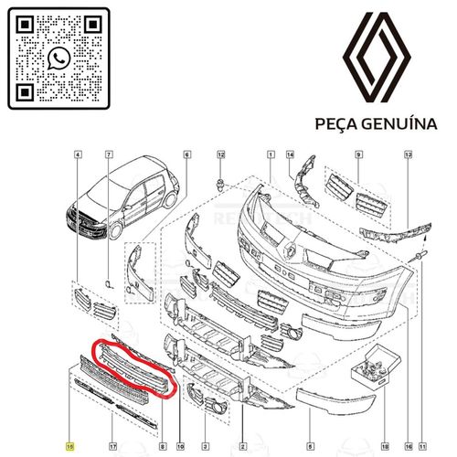 RN-258000	8200258000	Grade-Inferior-Parachoque-Dianteiro-Megane-03-07-Original RN-258000	8200258000	Grade-Inferior-Parachoque-Dianteiro-Megane-03-07-Original