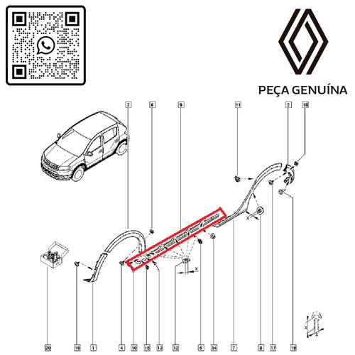RN-99511R-764199511R-Acabamento-Soleira-Esq-Original-Renault-Sandero