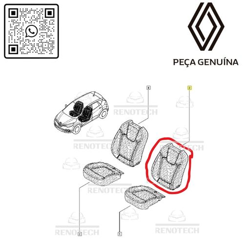 RN-07355R	876707355R	Capa-Encosto-Banco-Diant-Esquerdo-Captur-Original