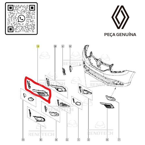 RN-17208R	263317208R	Moldura-Farol-De-Milha-Renault-Sandero