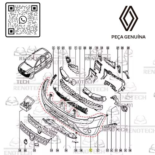 RN-23828R	620223828R	Parachoque-Dianteiro-Renault-Duster-Oroch