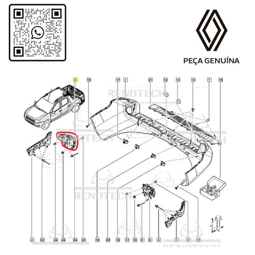 RN-27056R-O	850927056R	Absorvedor-Impacto-Traseiro-Direito-Oroch