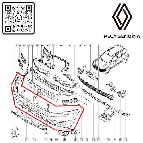 RN-26172R-620226172R-Parachoque-Dianteiro-Renault-Duster