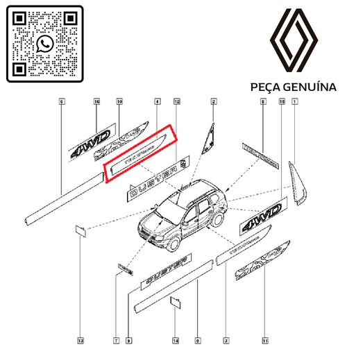 -RN-69004R-990469004R-Adesivo-Tech-Road-Porta-Traseira-Direita-Duster