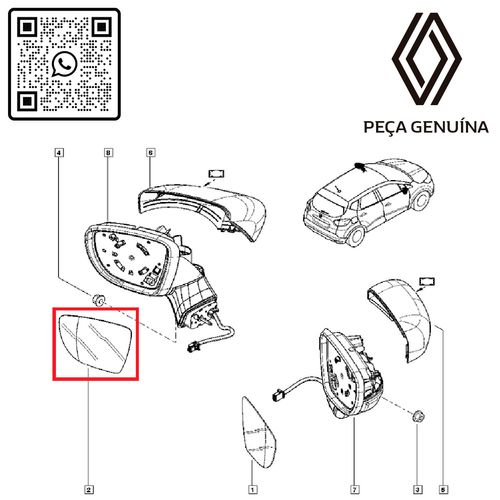 RN-963662-963662737R-Lente-Do-Retrovisor-Lado-Esquerdo-Original-Renault-Captur RN-963662-963662737R-Lente-Do-Retrovisor-Lado-Esquerdo-Original-Renault-Captur